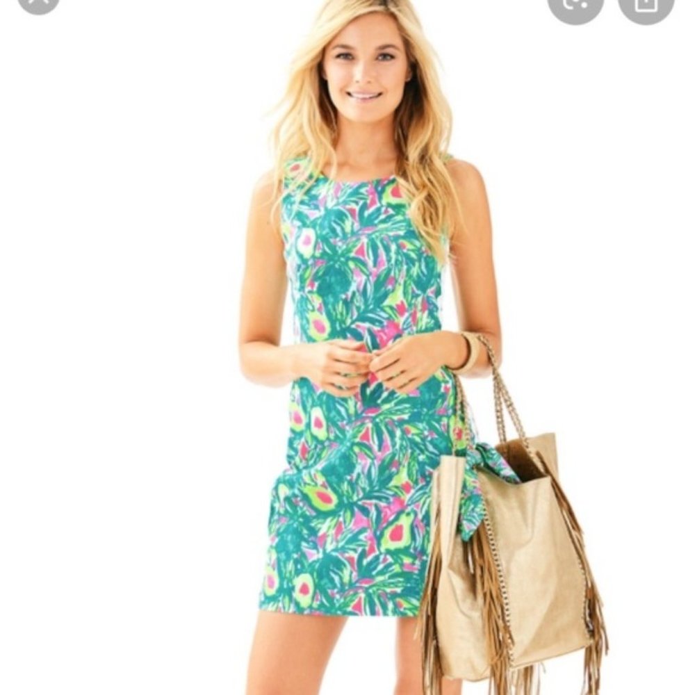 Lilly Pulitzer Mila Shift Pink Sunset Guac and Roll HOLY GRAIL 8